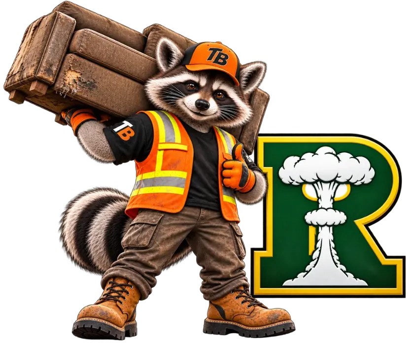 Trash Bandits junk removal mascot